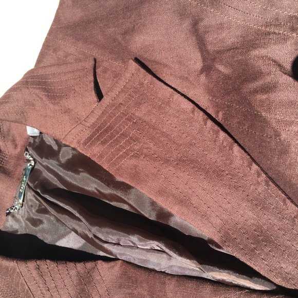 Apt. 9 Women’s Brown Blazer Linen Size 4 - Picture 2 of 8